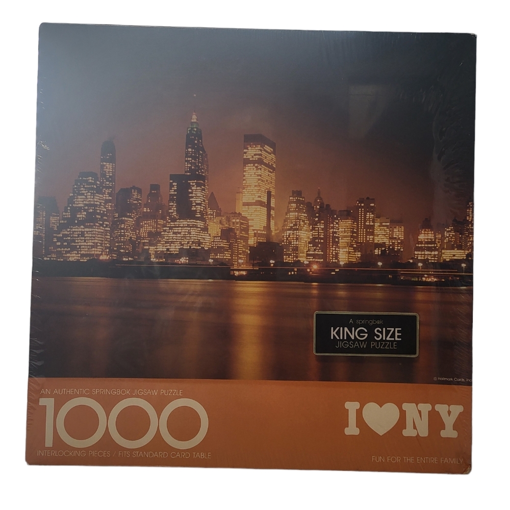 Vintage 1975 I ❤️ NY Springbok 1000 Piece Jigsaw Puzzle (Factory Sealed)